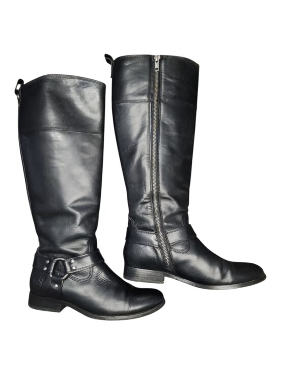 Frye Shoes - Frye Melissa Harness Boots, Womens 7 Extended Calf